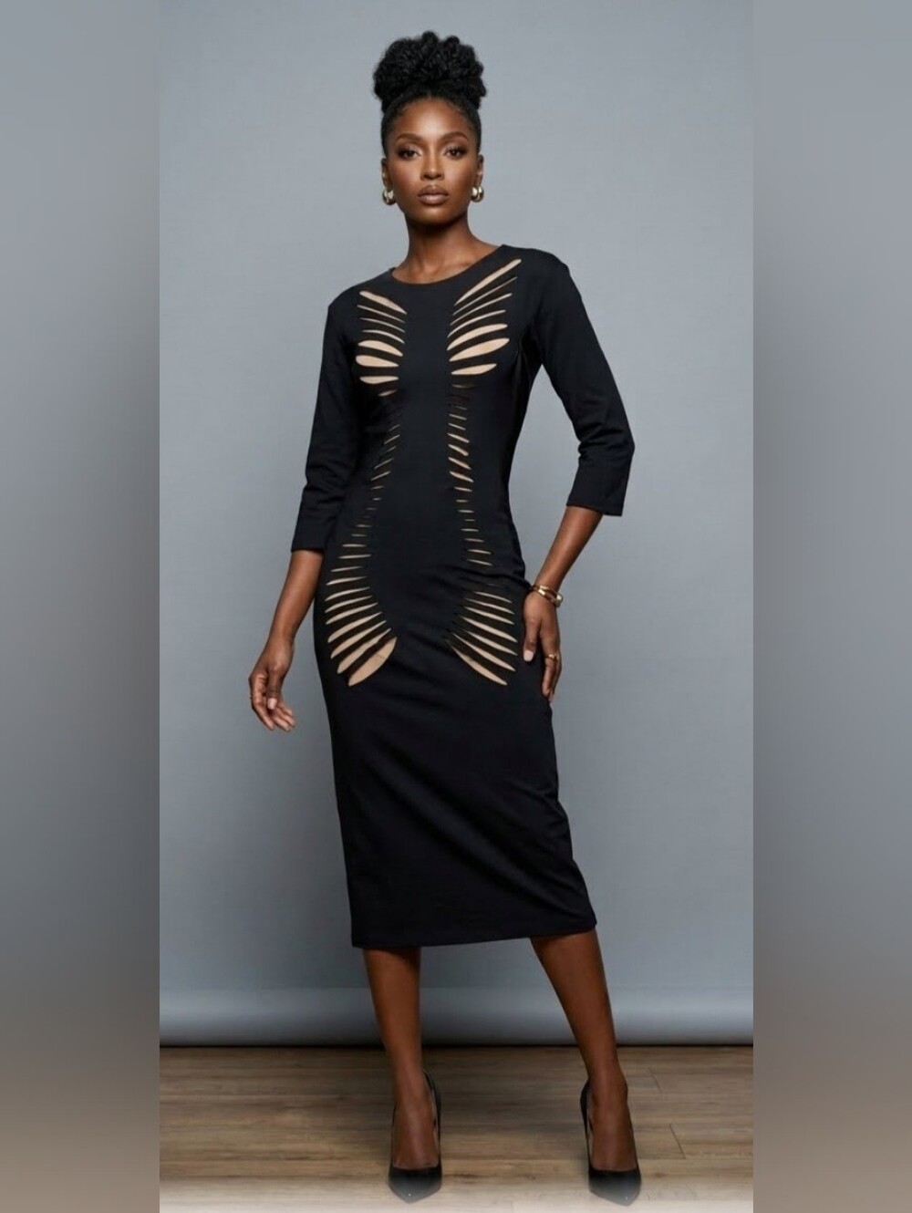 Daniel Silverstein Mainline Slash Dress, Size 2